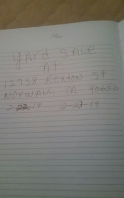 Yard sale