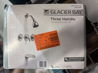 Glacier Bay Aragon Three Handle Tub and Shower Set