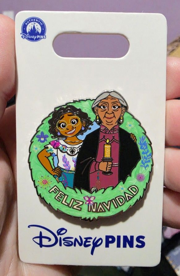 Disney Encanto Holiday Feliz Navidad Pin Mirabel & Abuela Alma Madrigal