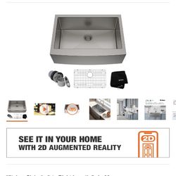 KRAUS Standart PRO Farmhouse Apron-Front Stainless Steel 30 in. Single Bowl Kitchen Sink