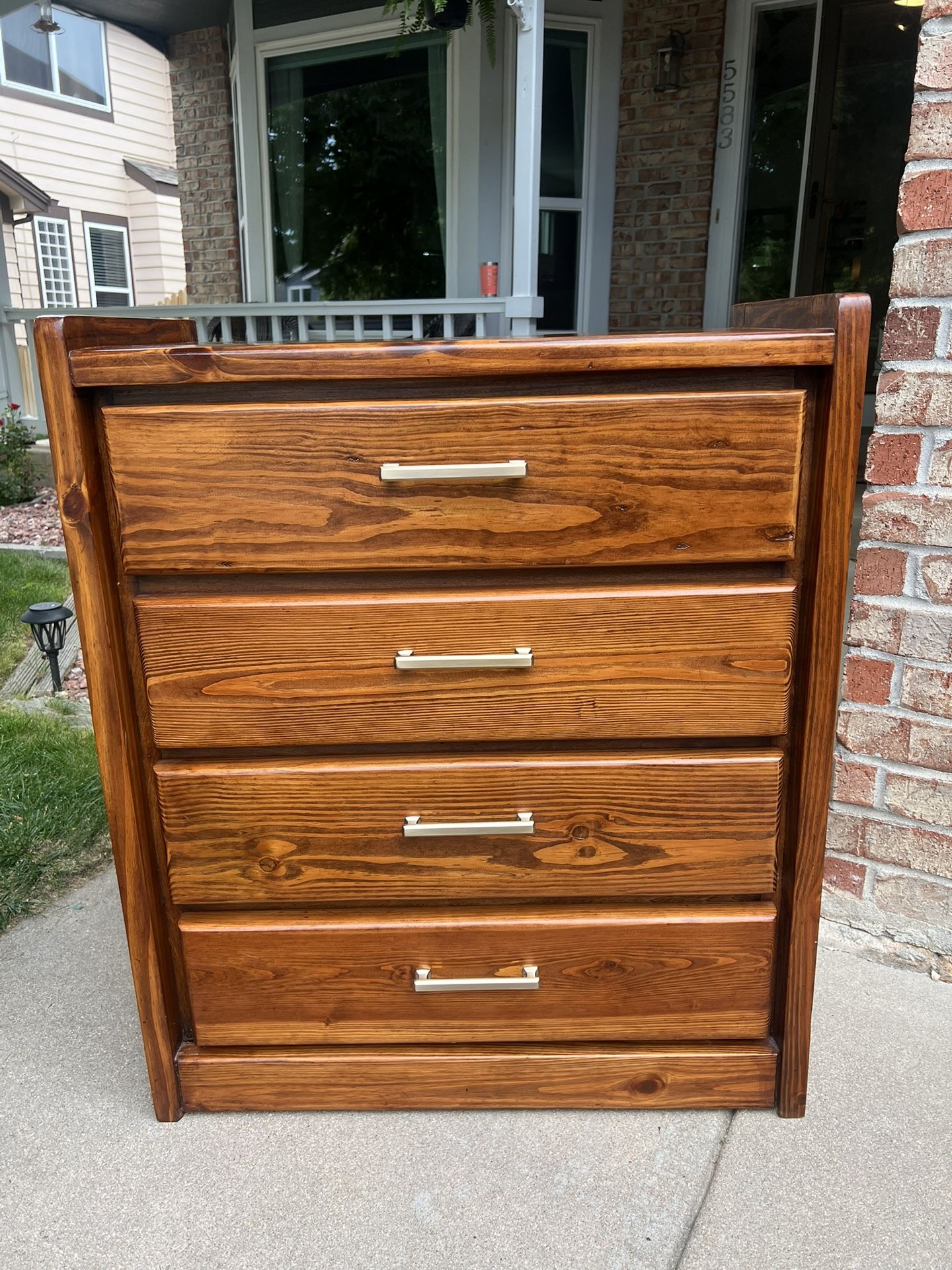 Antique Solid Cherry Wood Dresser