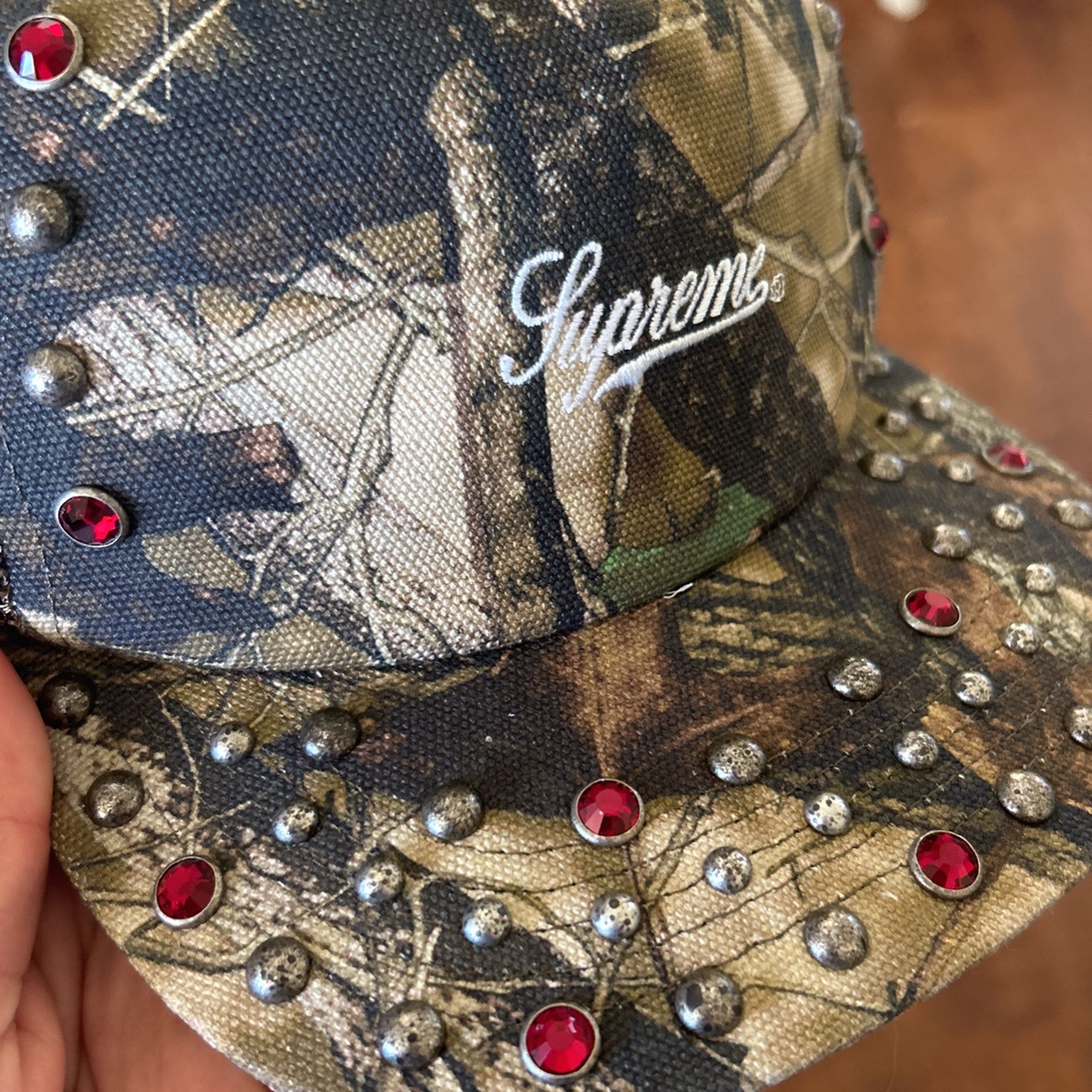 Supreme x B.B Simon Studed Camo Hat