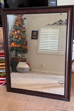Large wall mirror