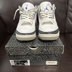 Jordan 3 Racer Blue Size 8.5 Used