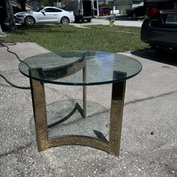 Glass Side Table
