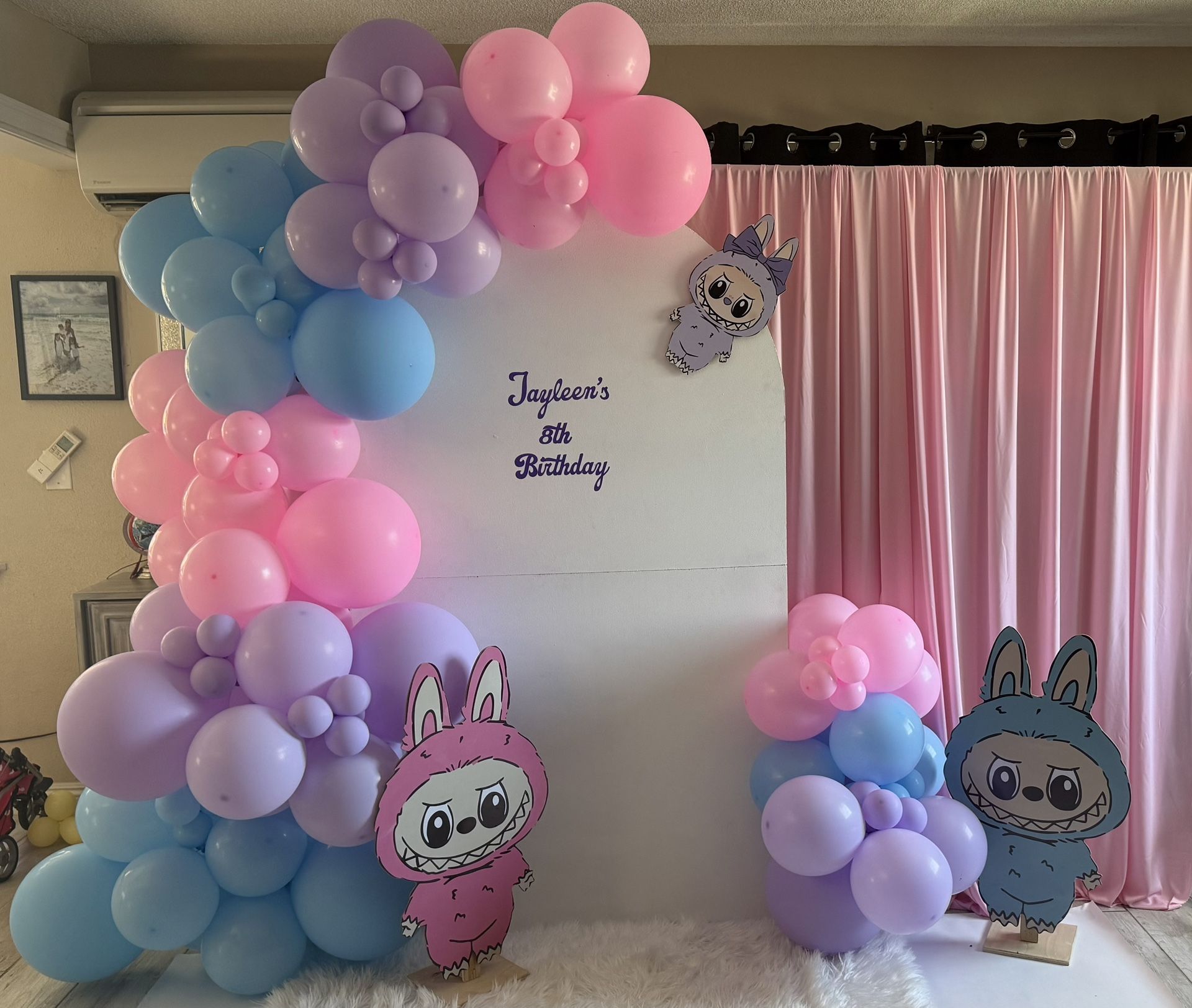 Labubu Balloon Backdrop