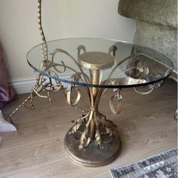 Antique Table, Hollywood Regency, Gold Table, Side Table, Italian Antique, French, Gold Antique, Vintage Table, Antique Furniture 