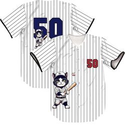 Unisex #50 baseball jersey