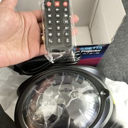 Dual Lens Galaxy Projector, Star Projector for Bedroom with 58 Light Effects, Night Light Projector with White Noise & Bluetooth Speaker, Remote Timer