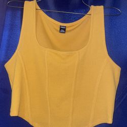 Yellow Crop Top