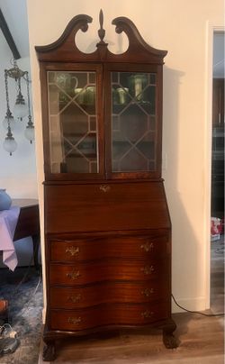 Antique mahogany secretary desk
