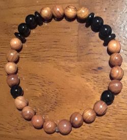 Wood Bead Bracelet