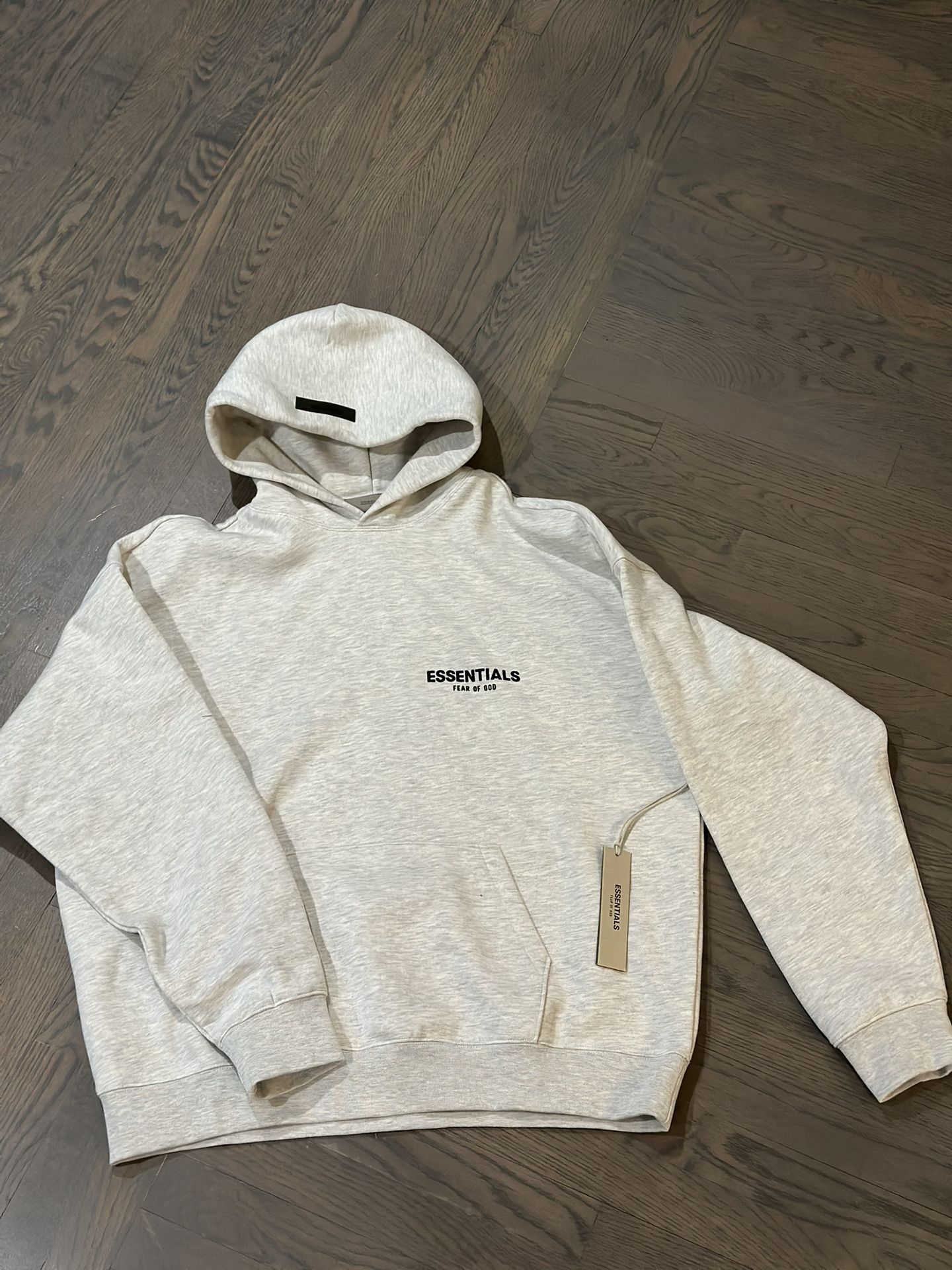 ESSENTIALS HOODIE LARGE LIGHT OATMEAL