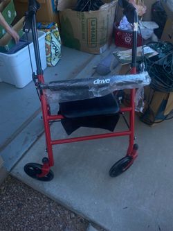 Walker to assist you and you can sit down on it Walker to assist you and you can sit down on it