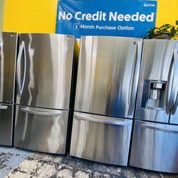 Bottom Freezer Refrigerator No Credit Needed