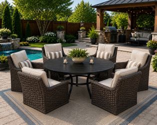 7 pcs new in box patio table set
