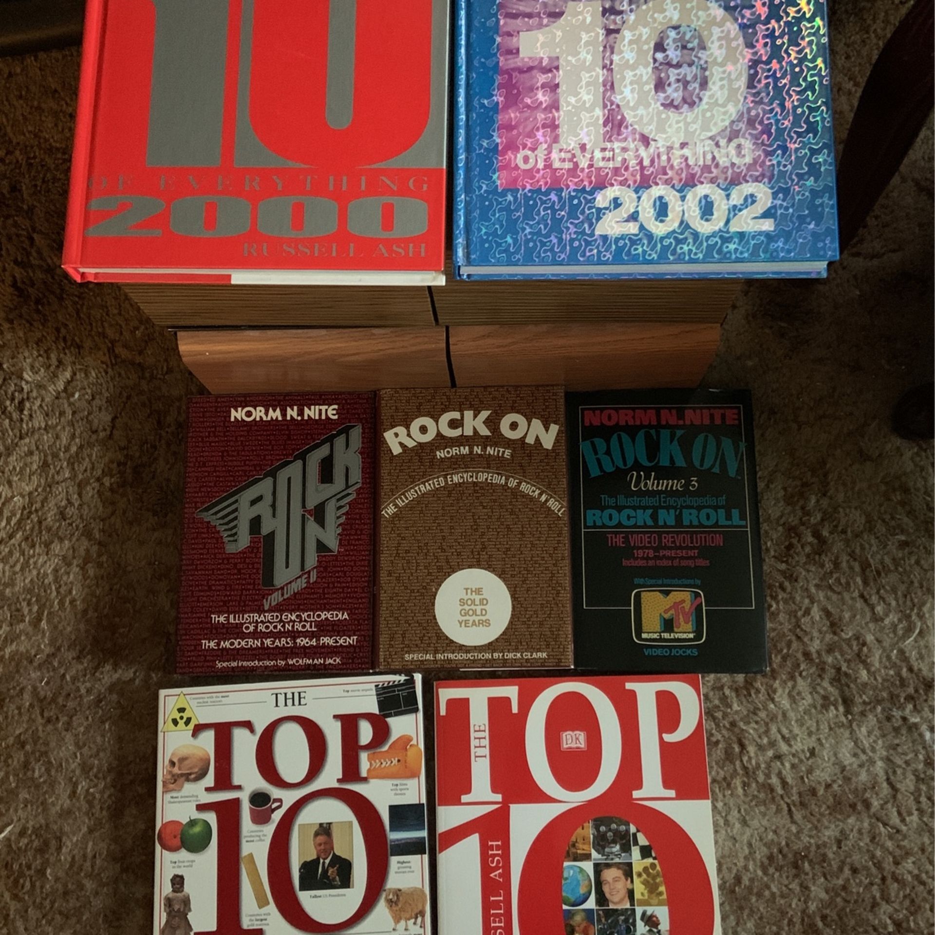 Book  Sale ..Rock Music And Top 20 News And Stories.. Choose One