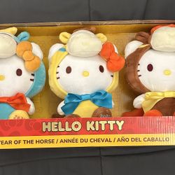 Hello Kitty Year of the Horse 8-Inch Plush 3-Pack