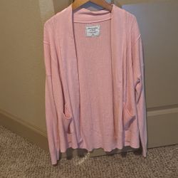 Abercrombie Cardigan Pink Size Medium