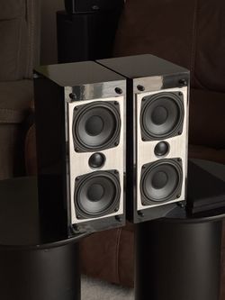 Atlantic Technology 4.5LR Piano Black Speakers 