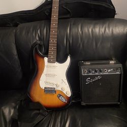 Squier Guitar Case And Amp