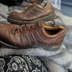 Dr Marten Airwalk Brown Leather Shoes Size 10