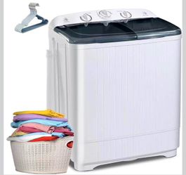 Semi-auto Twin Tub Washer 13lb Wash 9lb Spin