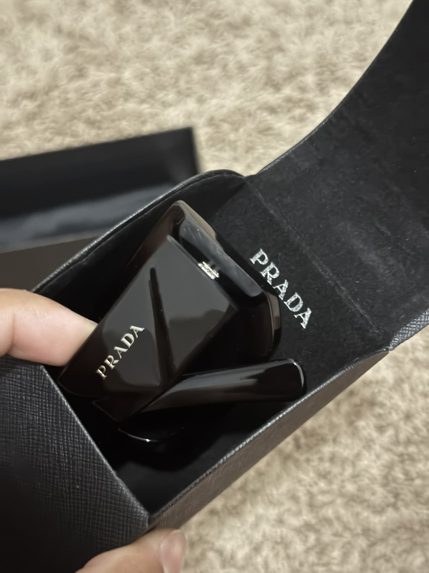 PRADA 06YS 53MM Solid Sunglasses Black Frame Black Lens Unisex New no Case