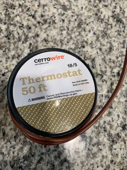 50 ft. 18/5 Brown Solid Copper CL2R Thermostat Wire
