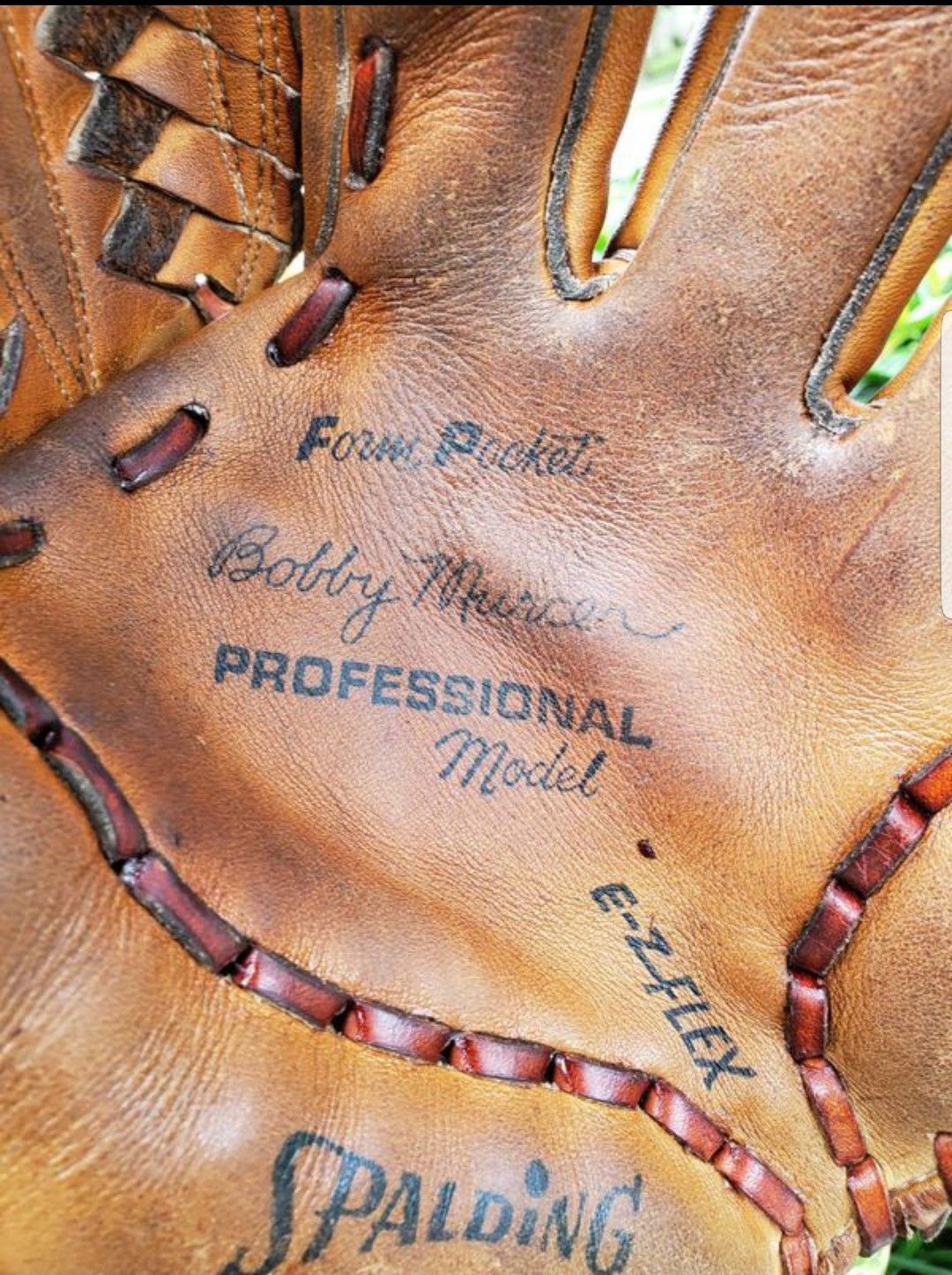 SPALDING BOBBY MURCER SIGNATURE BASEBALL GLOVE #42-3361 PROFESSIONAL MODEL