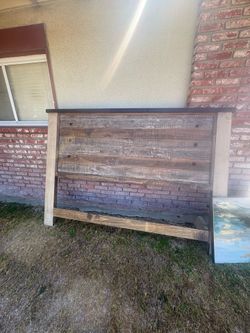 King size bed frame with foot board