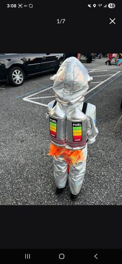 Astronaut costume with helmet, size 5-6