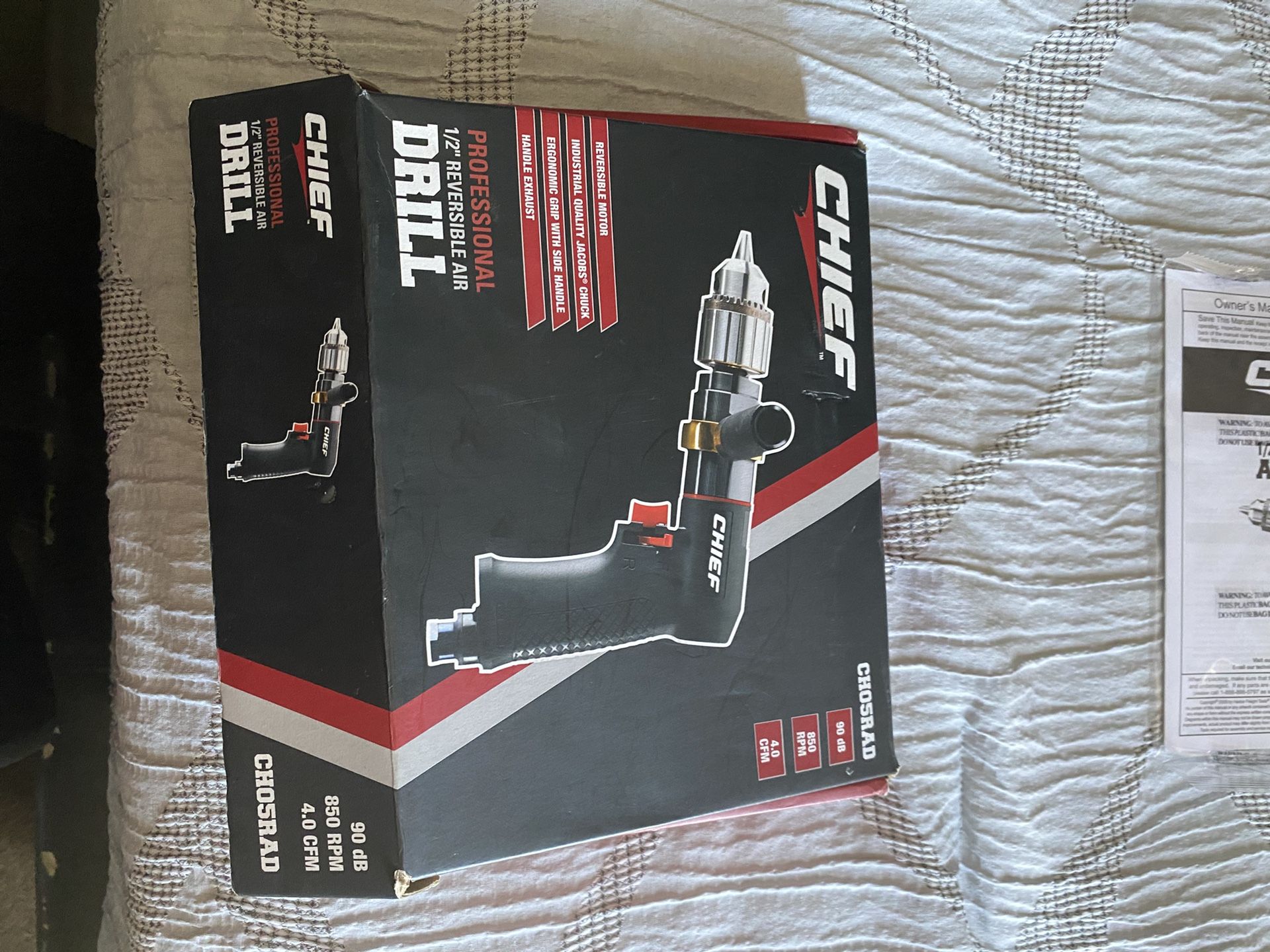 Reversible Air Drill