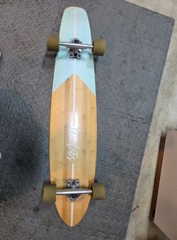 44"  Ten Toes Board Emporium Zed Bamboo Longboard Skateboard Cruiser.