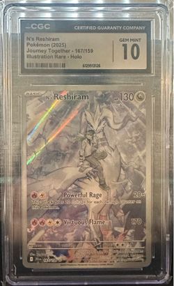 Pokemon N’s Reshiram 167/159 CGC 10