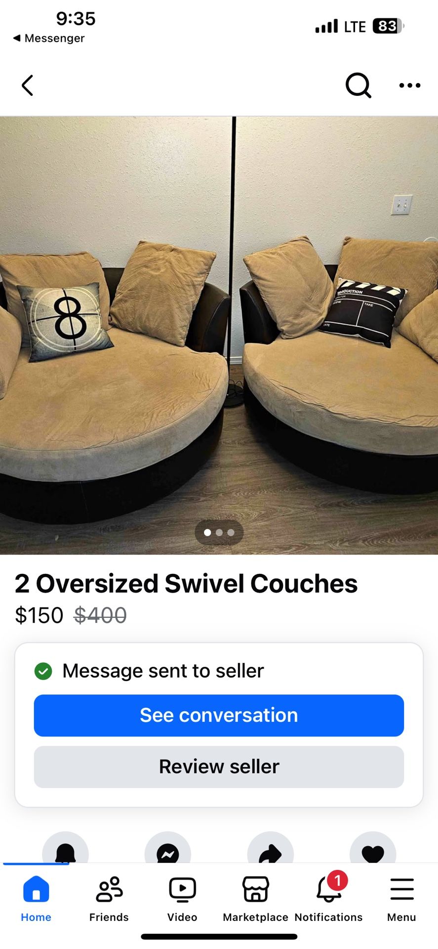 Swivel Sofa