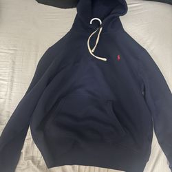 Large Navy Polo Hoodie