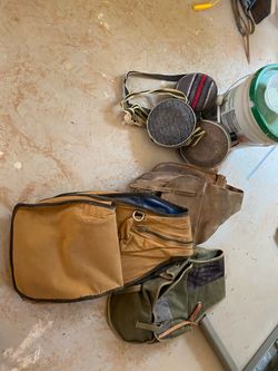 Saddle bags and canteens
