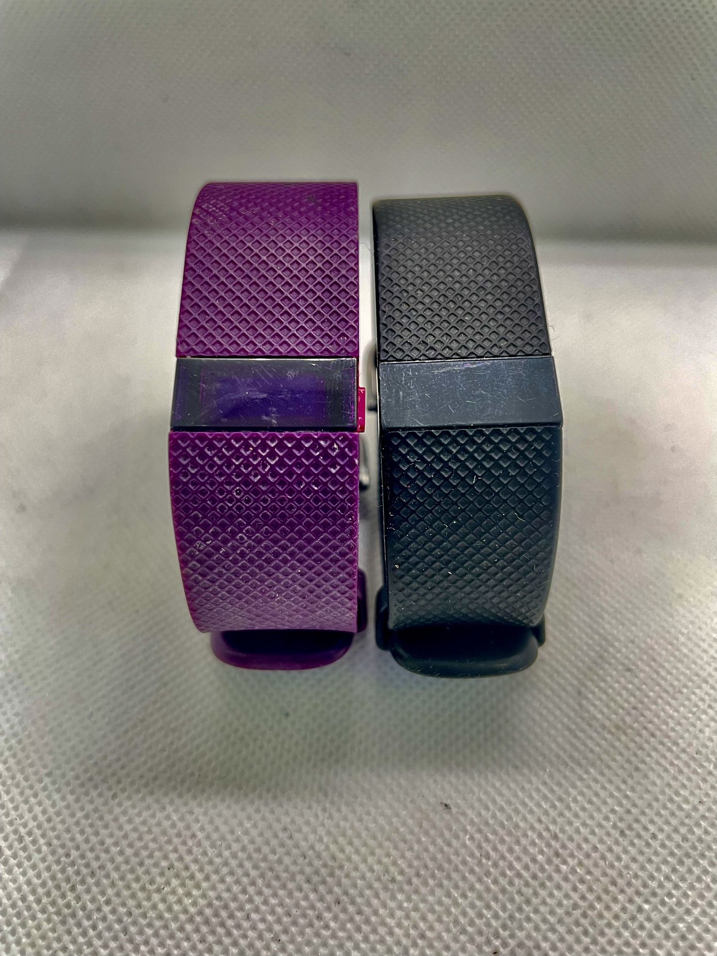 Fitbit Fitness Activity Tracker Digital Wristwatch Black & Purple
