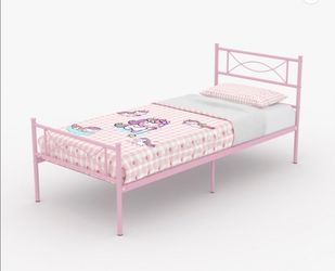 Girls single bed with mattress included like new