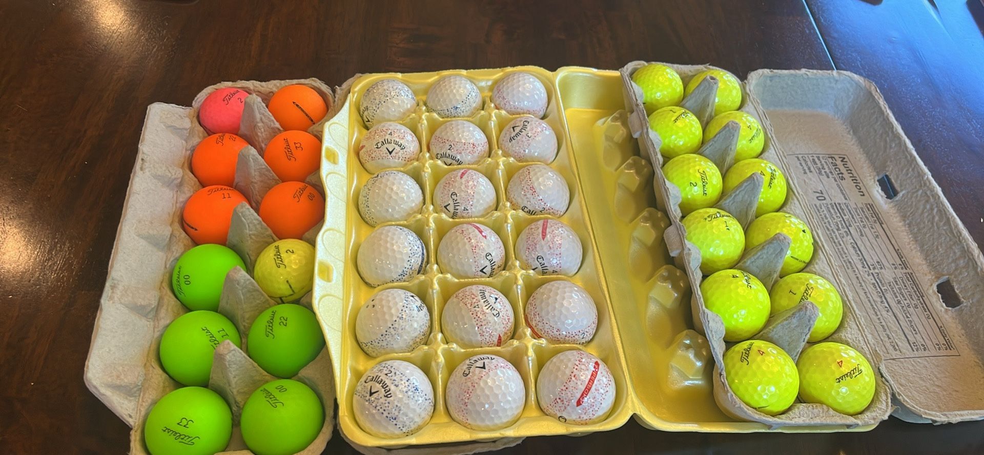 Dozens Of Callaway/ Titleist/ Taylor-Made Used Golfballs