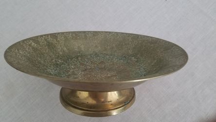 Decorative brass bowl
