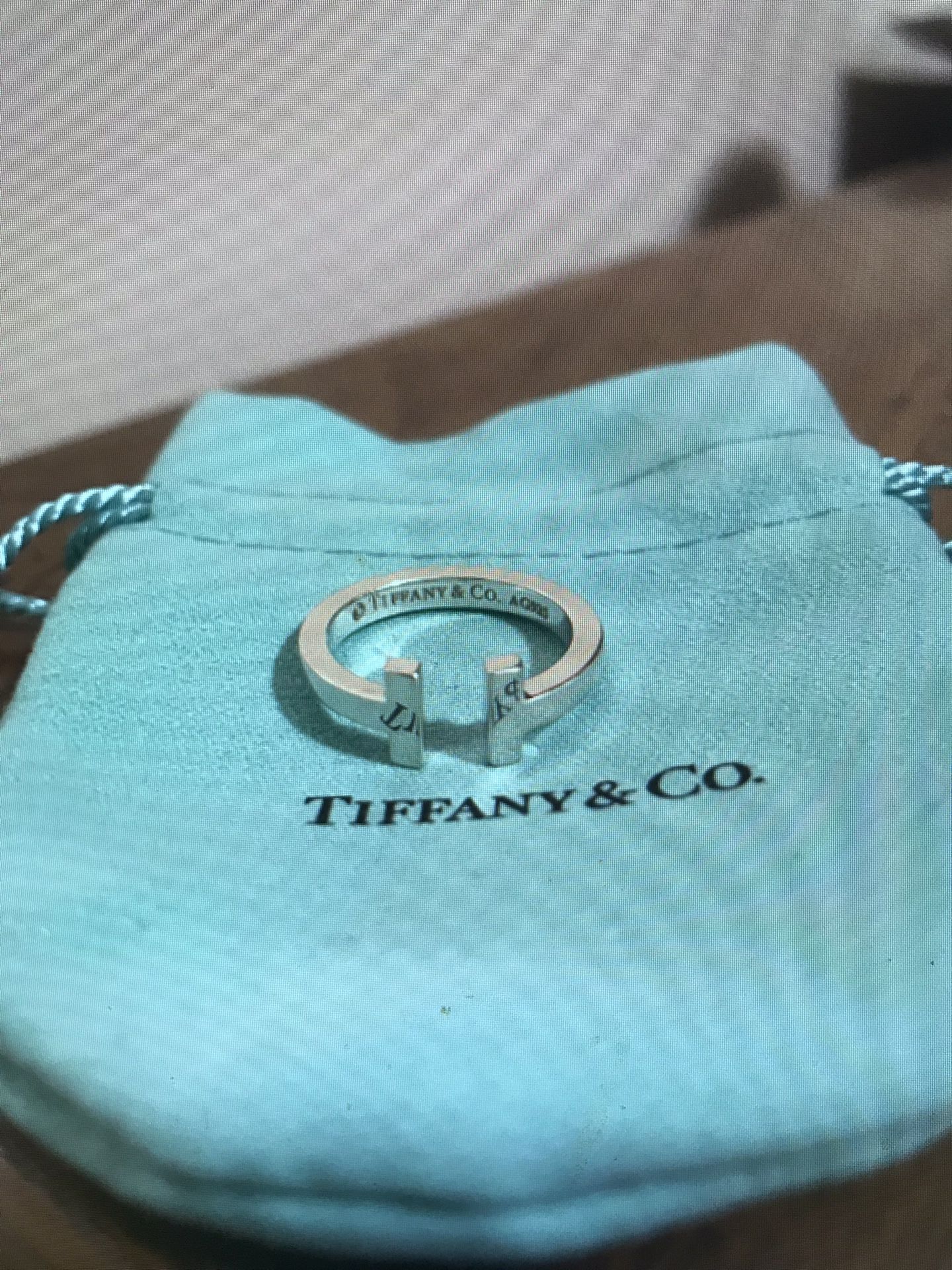 Tiffany Co Authentic t Ring Sz 8