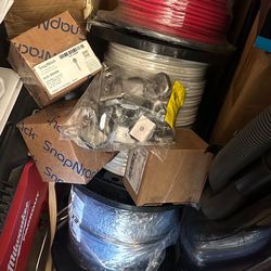 6 AWG THHN Copper Wire – 500ft Rolls (Red/White/Blue) – New