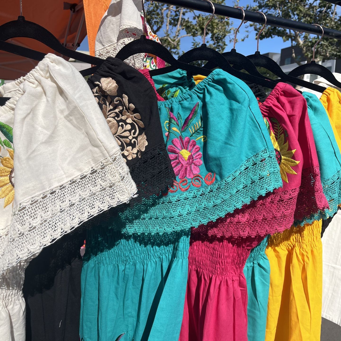 Embroidered Mexican Shirts And Dresses / Blusas Mexicanas Bordadas Sizes Small To 3X JUST IN!! GUAYABERAS!!