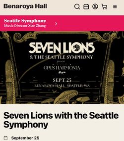 Seven Lions Orchestra tickets Seattle Sept 25
