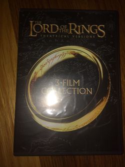 Lord of the Rings trilogy on Dvd