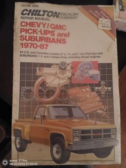 Chilton Chevy/GMC Pick-Ups & Suburbans 1970-87 Repair Manual