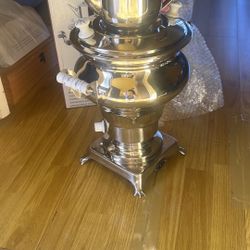 CRISPA ES-130 STAINLESS STEEL ELECTRIC SAMOVAR 4.5 LITERS  Used Once