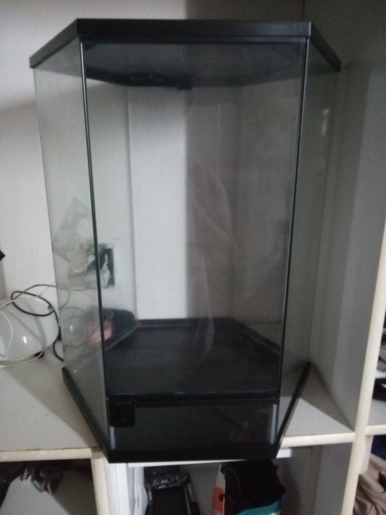 Thrive Vertical Hexagon Tropical Reptile Terrarium, 20 Gallon. 
